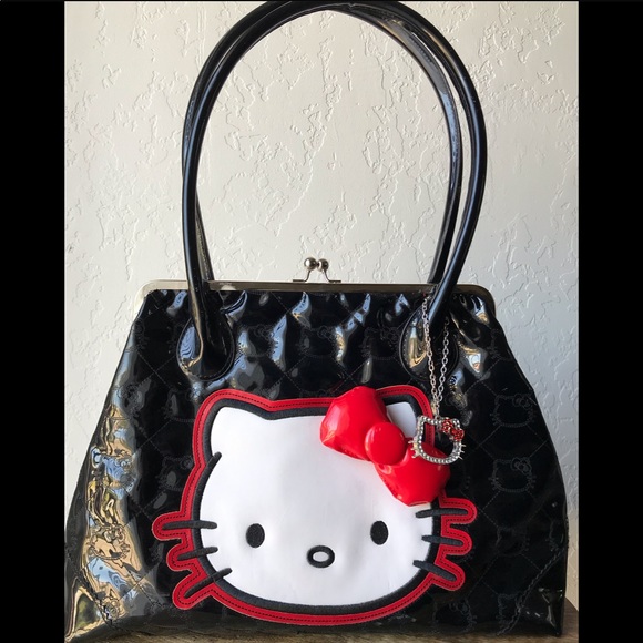 hello kitty embossed purse